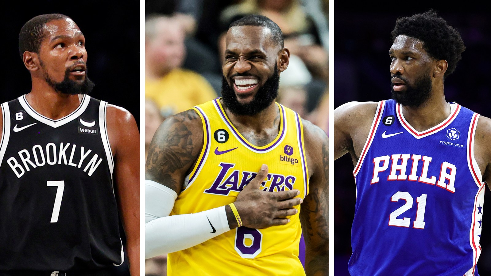 Lebron, Durant and Embiid rebound