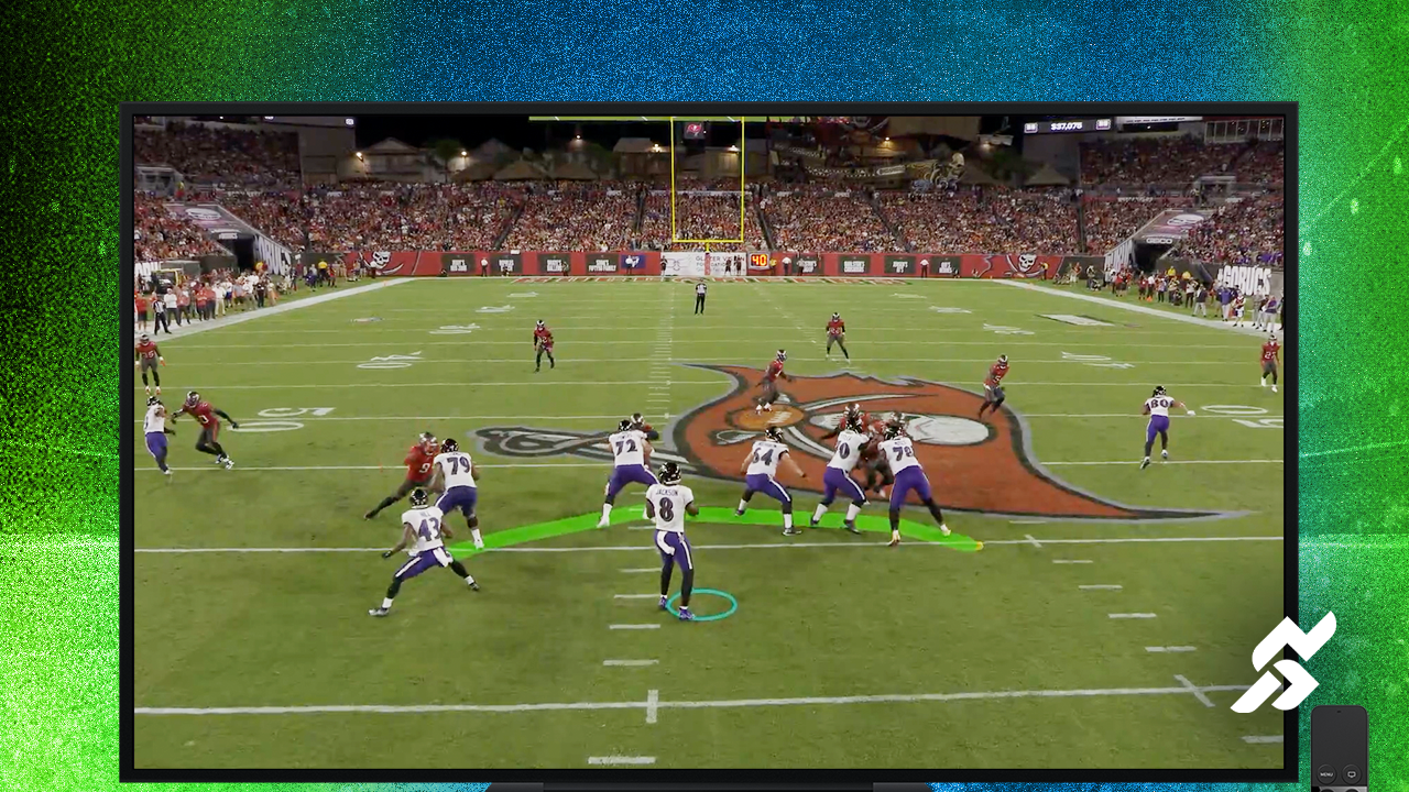 Amazon TNF screen Bucs game