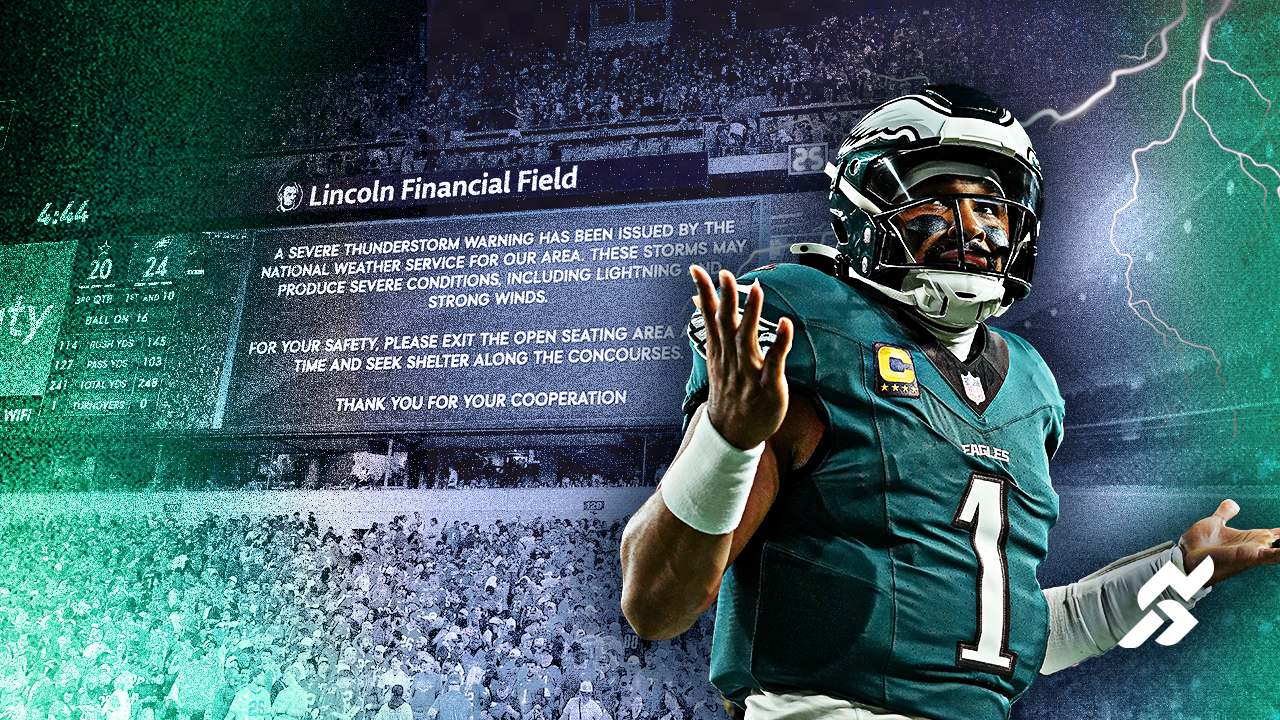 Jalen Hurts and lightning at the Linc